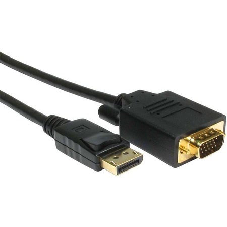 UNIRISE USA This Displayport Male To Svga (Hd15) Male Cable Will Allow You To DPSVGA-03F-MM